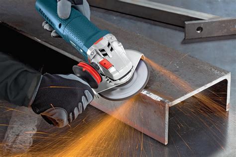 metal grinding with angle grinder